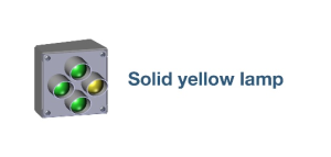 4. Solid yellow lamp